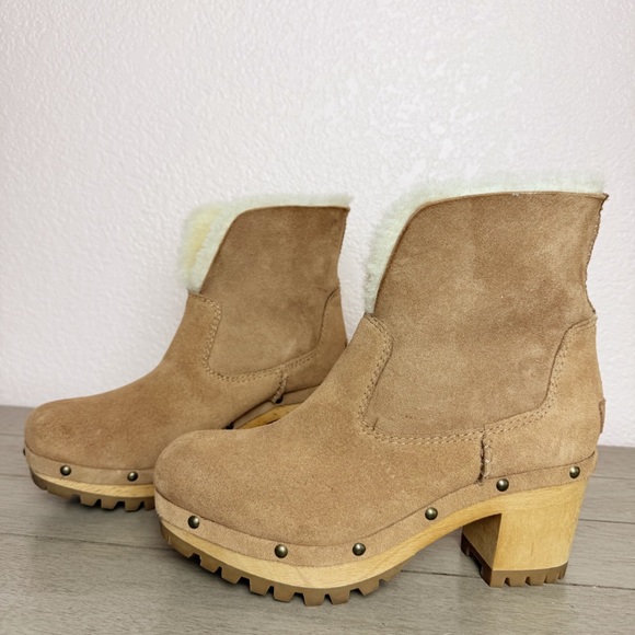 UGG Women's Thebes Suede Shearling Boots - Picture 2 of 11